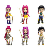 6PCS - Kpop Demon Hunters Huntrix Figure Keychain Blind Box Trading Card