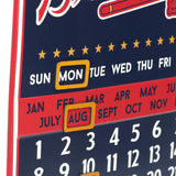 Atlanta Braves Perpetual Calendar Metal Sign