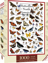 Butterflies of North America 1000 Piece Puzzle