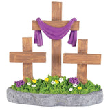 3 CROSS TABLETOP FIGURINE RESIN