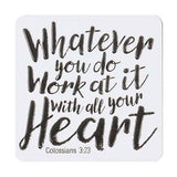 Whatever You Do Embossed Metal Magnet