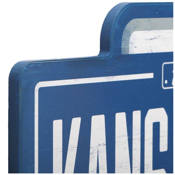 Kansas City Royals Baseball Home Plate Wood Wall Decor