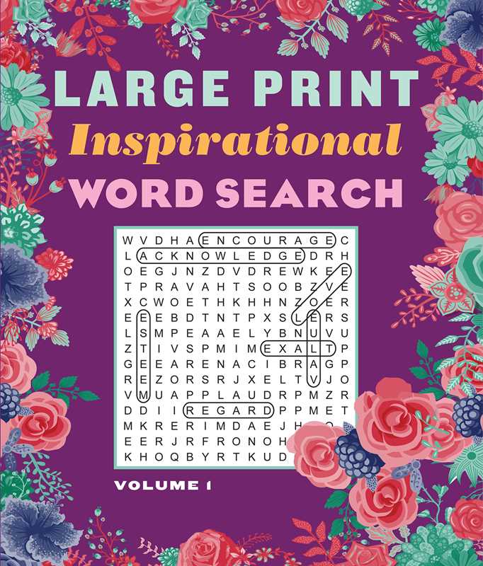 Large Print Inspirational Word Search