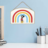 Disney Mickey Mouse Rainbow Hanging Wood Wall Decor