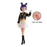 Light Up Kpop Demon Hunters Character Figure Doll with Guitar