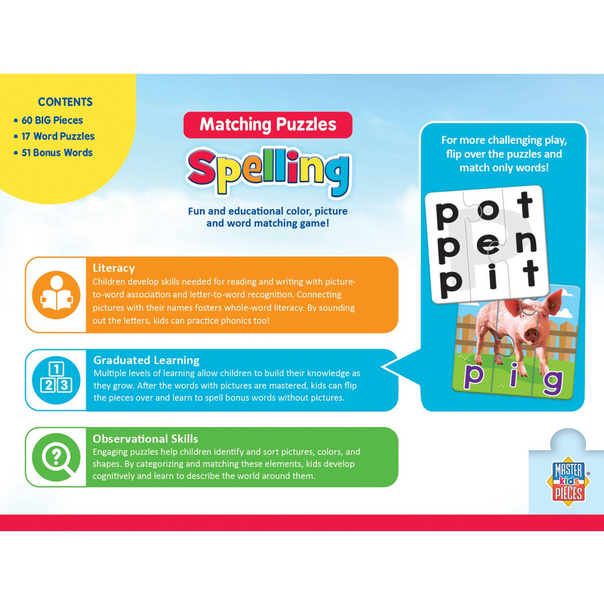 Spelling - Educational Matching Puzzles
