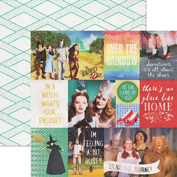 Oz-Tags 12 x 12 Double Sided Scrapbook Paper