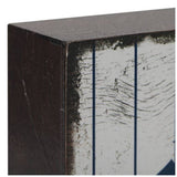 New York Yankees Logo On Wood Block Wall Decor