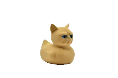 Grumpy Cat Duck 3D Printed
