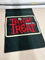 HALLOWEEN GARDEN FLAGS DECOR  (SET OF 2) (TRICK OR TREAT & GHOST)