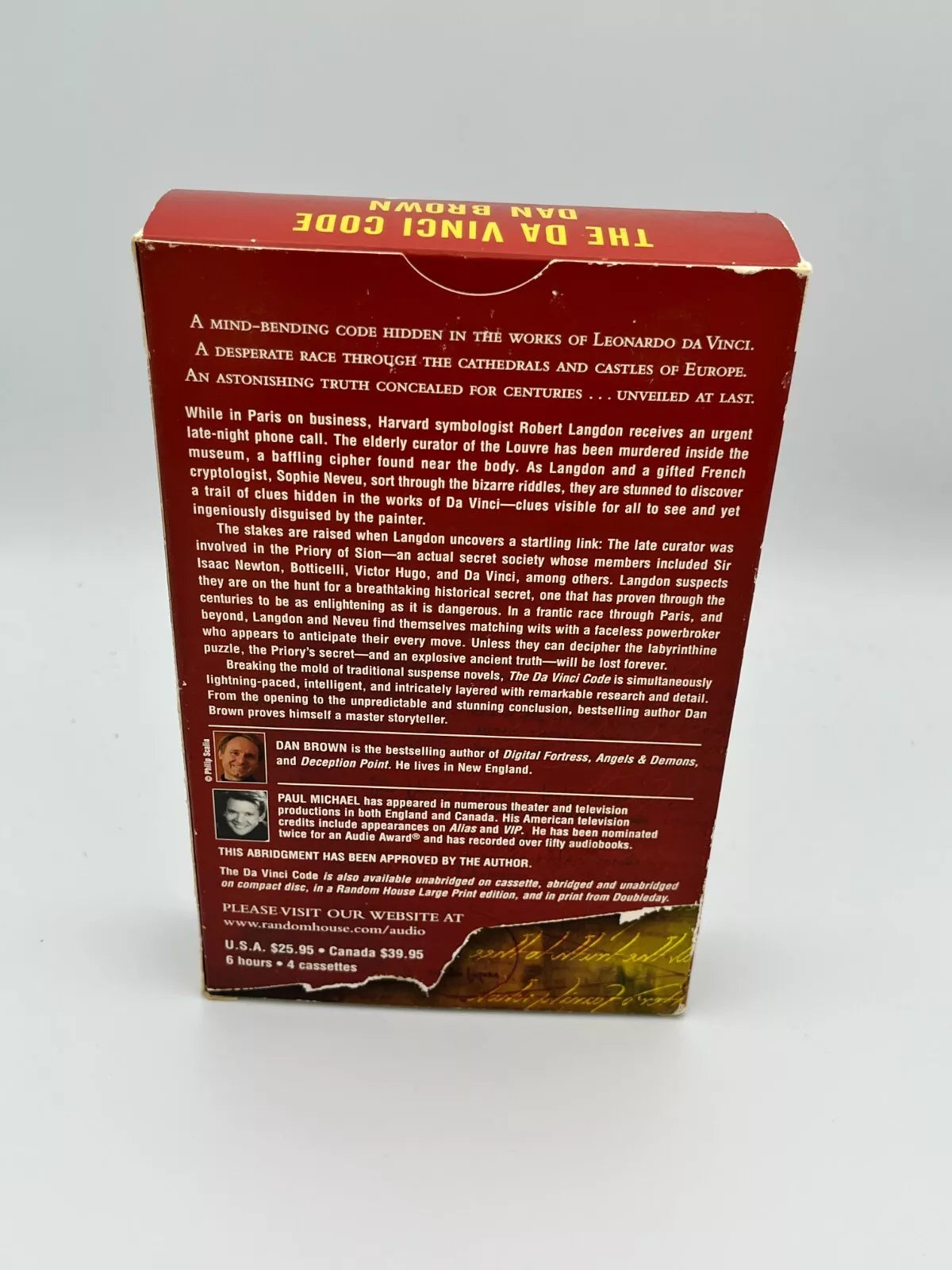 The Da Vinci Code : A Novel by Dan Brown  Cassette Tapes Used Good Condition
