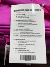 PINK Insulated Expandable Carrier Casserole Travel Rectangle Grab & Go Bag