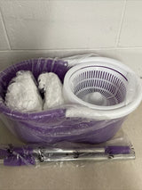 Easy Wring Spin Mop&Bucket System 2 Microfiber Mop Head Purple