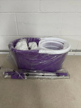 Easy Wring Spin Mop&Bucket System 2 Microfiber Mop Head Purple