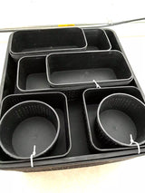 Decorative Wicker-Style Short Weave Basket, Espresso - 10 count.