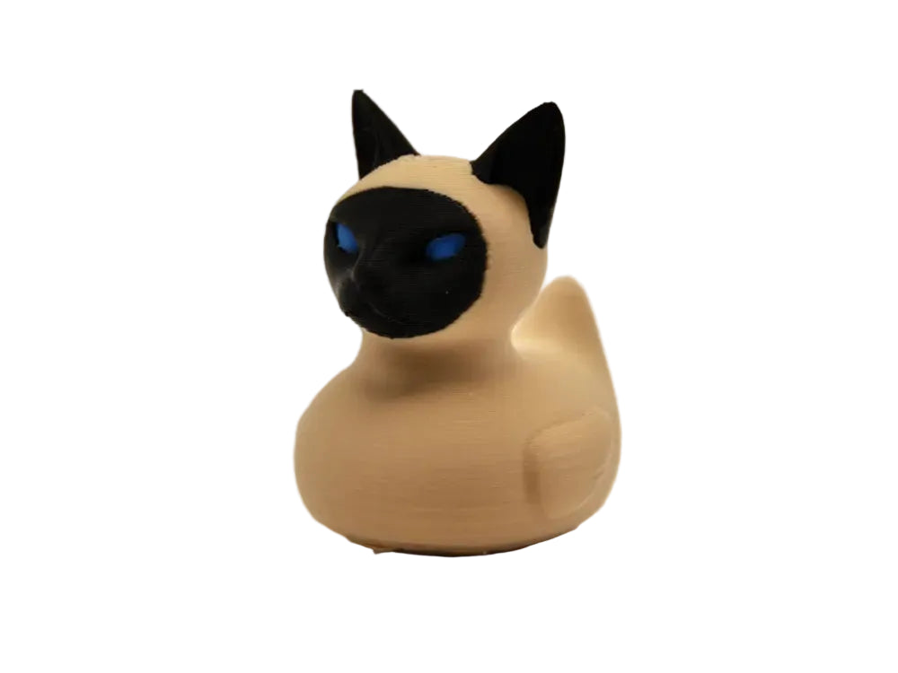 Siamese Cat Duck 3D Printed